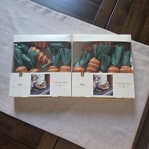 Threshold Orange & Teal Raffia Carrot Filler Set (2 Packs)